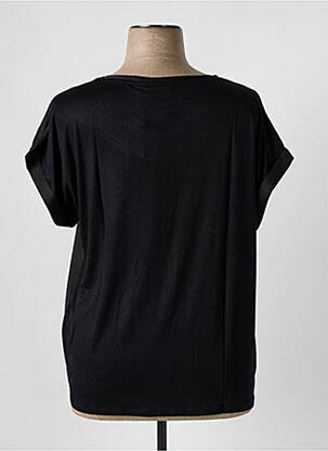 Tricou croială dreaptă mâneci scurte negru EVOKED VILA femeie