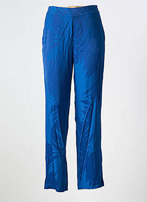 Pantalon drept talie elastică mărime normală albastru VILA femeie
