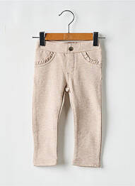 Pantalon slim talie elastică talie elastică bej MAYORAL fille