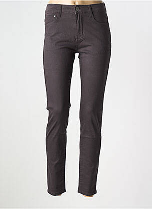 Blugi cu croială slim gri VOGGO femeie