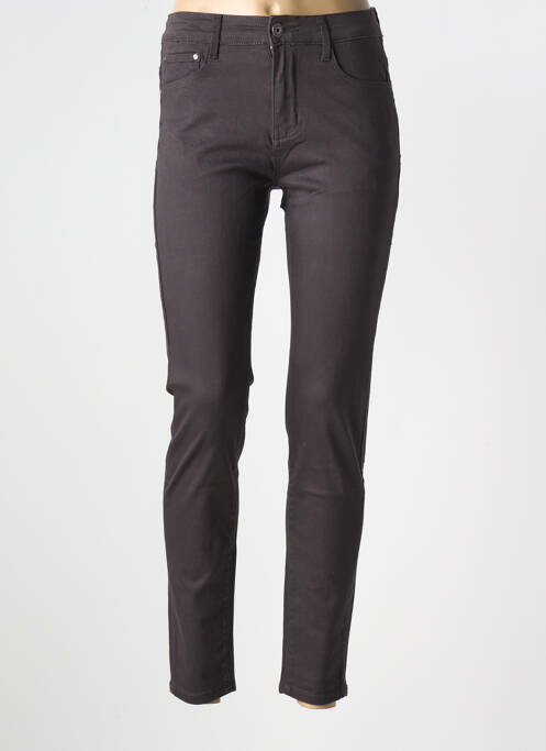 Blugi cu croială slim elasticitate mărime normală gri VOGGO femme