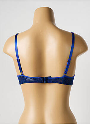 Sutien efect material satinat top sutien push-up albastru PASSIONATA femeie