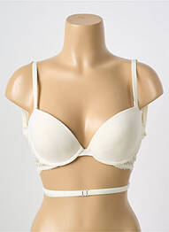 Sutien efect material satinat top sutien modelat alb SIMONE PERELE femme
