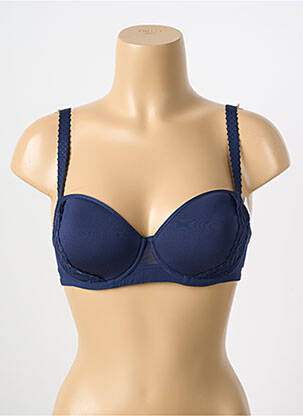 Sutien efect material satinat top sutien modelat albastru SIMONE PERELE femeie