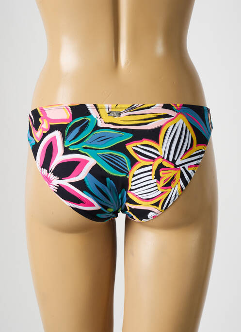 Chiloți de baie imprimeu floral bikini negru CHERRY BEACH femme