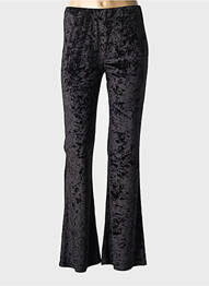 Pantalon evazat elasticitate mărime normală negru ESTEL COLLECTION femme