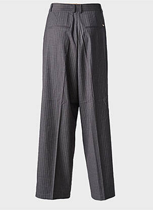 Pantalon larg țesătură poplin mărime normală gri LPB femeie