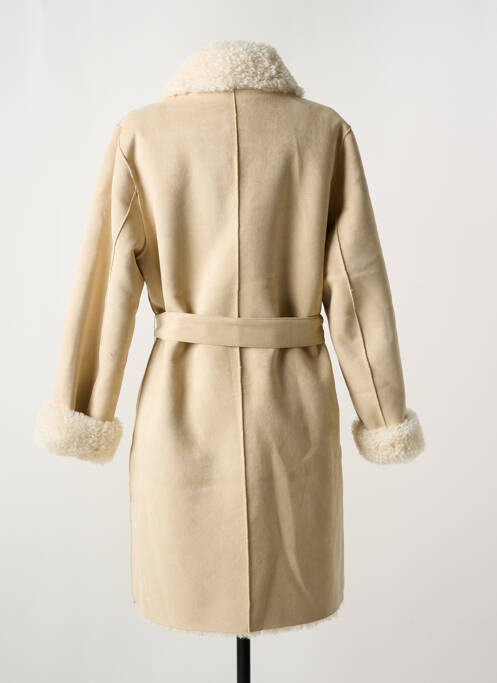 Palton lung bej K-DESIGN femeie