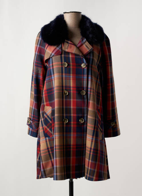 Palton lung roșu LION OF PORCHES femeie