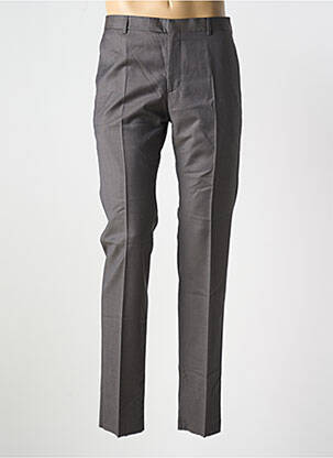 Pantalon slim țesătură poplin mărime normală gri STRELLSON bărbat