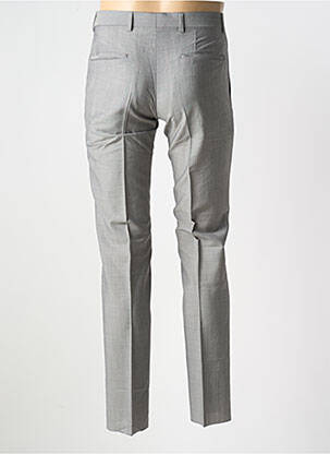 Pantalon slim țesătură poplin mărime normală gri STRELLSON bărbat