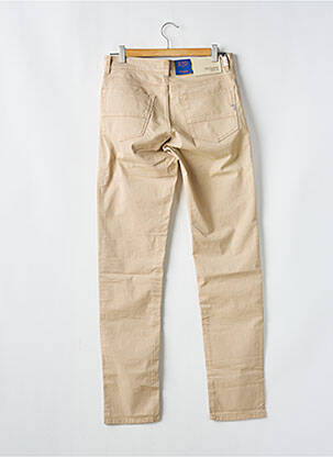 Pantalon slim țesătură poplin mărime normală bej TRUSSARDI JEANS bărbat