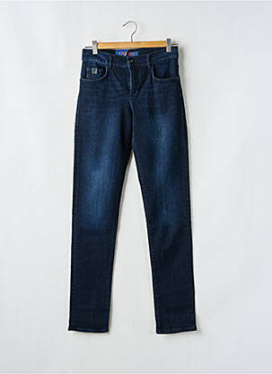 Blugi cu croială slim țesătură brută mărime normală albastru TRUSSARDI JEANS bărbat