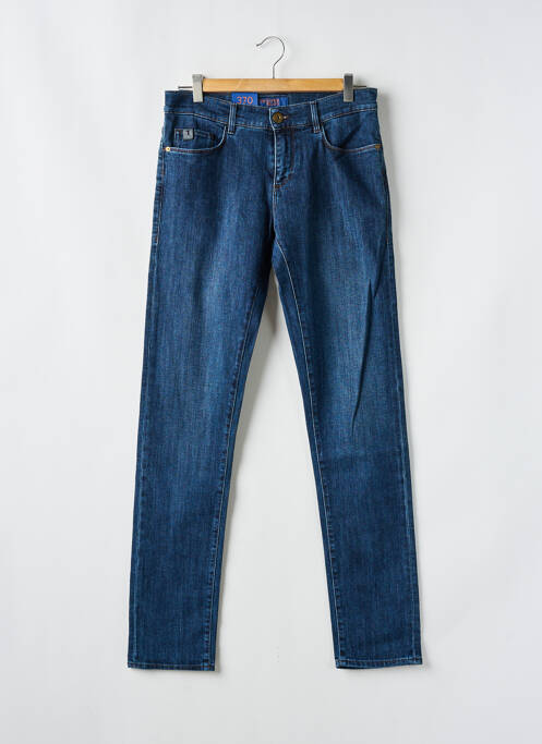 Blugi cu croială slim albastru TRUSSARDI JEANS bărbat