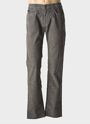 Pantalon slim țesătură catifea mărime normală gri TRUSSARDI JEANS bărbat