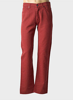 Blugi cu croială slim roșu TRUSSARDI JEANS bărbat