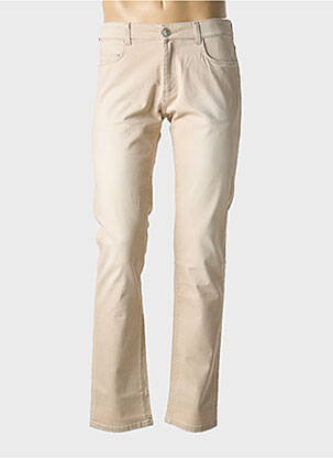 Blugi cu croială slim bej TRUSSARDI JEANS femeie