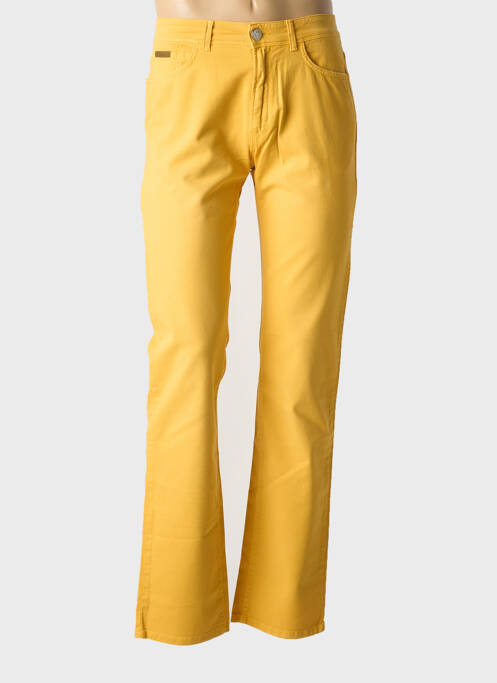 Blugi cu croială slim galben TRUSSARDI JEANS bărbat