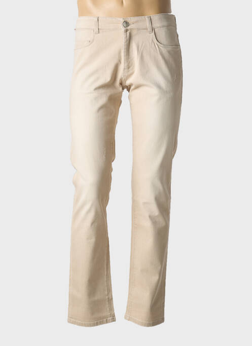 Blugi cu croială slim bej TRUSSARDI JEANS femeie