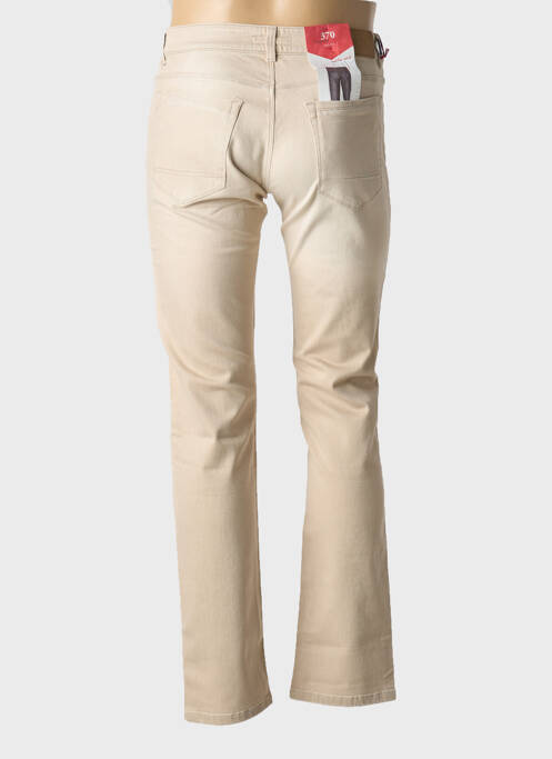 Blugi cu croială slim bej TRUSSARDI JEANS femeie