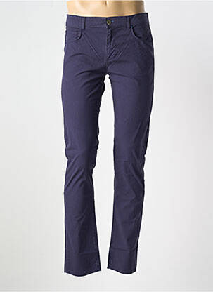 Pantalon slim țesătură poplin mărime normală albastru TRUSSARDI JEANS bărbat