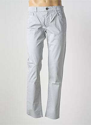Pantalon slim țesătură poplin mărime normală gri TRUSSARDI JEANS bărbat