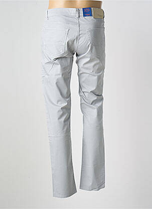 Pantalon slim țesătură poplin mărime normală gri TRUSSARDI JEANS bărbat