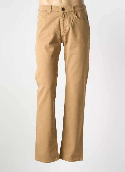 Blugi cu croială slim bej TRUSSARDI JEANS bărbat