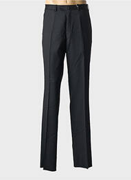 Pantalon drept închidere cu fermoar sub clapetă cu cârlig mărime normală negru BERNARD ZINS homme