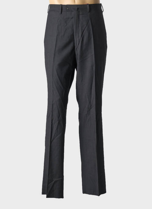 Pantalon drept închidere cu fermoar sub clapetă cu cârlig mărime normală gri BERNARD ZINS homme
