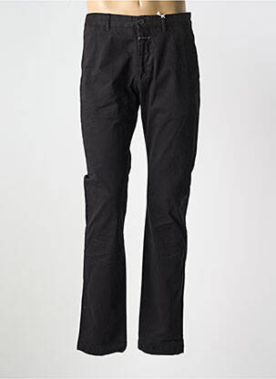 Pantalon chino țesătură poplin talie joasă negru CLOSED bărbat