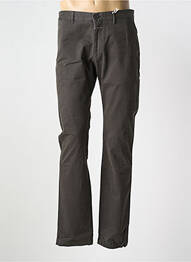 Pantalon chino țesătură poplin mărime normală gri CLOSED bărbat