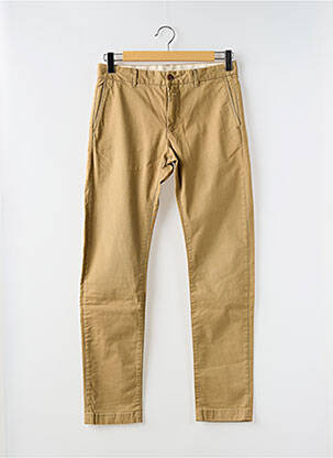 Pantalon chino țesătură poplin mărime normală bej CLOSED bărbat