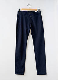 Pantalon chino țesătură poplin mărime normală albastru CLOSED homme