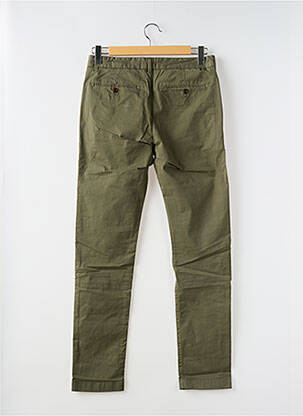 Pantalon chino țesătură poplin mărime normală verde CLOSED bărbat