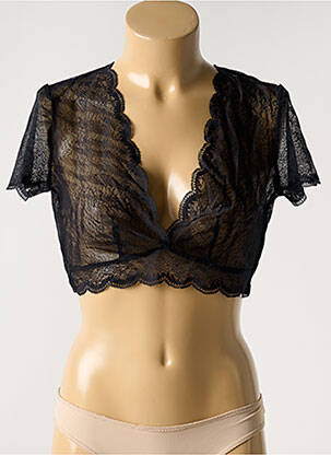 Top/Caraco negru IMPLICITE femeie