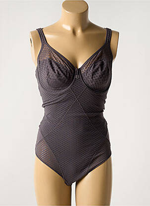 Body de lenjerie elasticitate gri GEMMA DE LOU femeie
