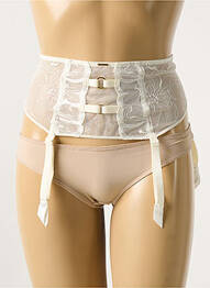 Corset/jartieră broderie bej CHANTELLE femme