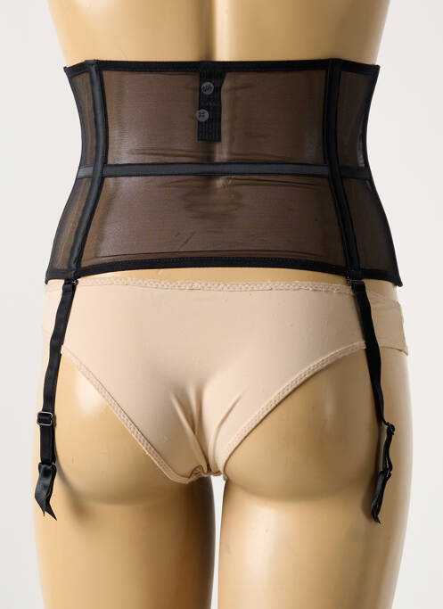 Corset/Jartieră negru IMPLICITE femeie