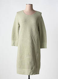 Rochie pulover croială dreaptă mâneci lungi verde YAYA femeie