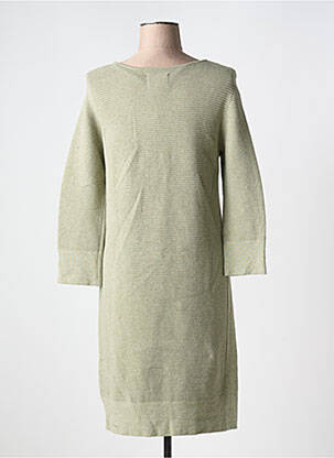 Rochie pulover croială dreaptă mâneci lungi verde YAYA femeie