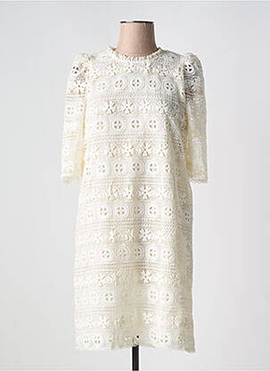 Rochie scurtă mâneci 3/4 mâneci 3/4 alb LA PETITE ETOILE femeie