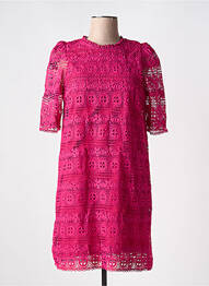 Rochie scurtă mâneci 3/4 mâneci 3/4 roz LA PETITE ETOILE femeie