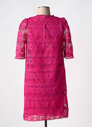 Rochie scurtă mâneci 3/4 mâneci 3/4 roz LA PETITE ETOILE femeie