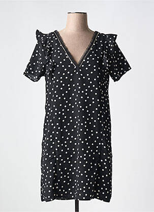 Rochie scurtă mâneci scurte mâneci scurte negru CHERRY PARIS femeie
