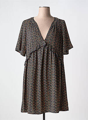 Rochie scurtă mâneci scurte mâneci scurte verde CHERRY PARIS femeie