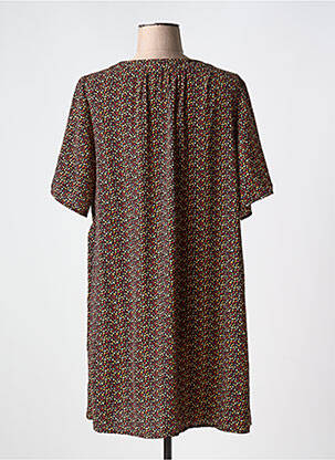 Rochie scurtă mâneci scurte mâneci scurte maro CHERRY PARIS femeie