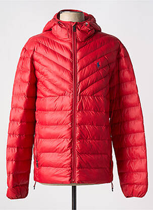 Geacă matlasată buzunare cu glugă roșu RALPH LAUREN bărbat