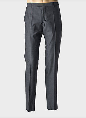 Pantalon slim țesătură poplin mărime normală gri STRELLSON bărbat