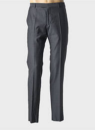 Pantalon slim țesătură poplin mărime normală gri STRELLSON homme